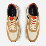 Tenis Sneakers julyo de cuero para hombre - Miel