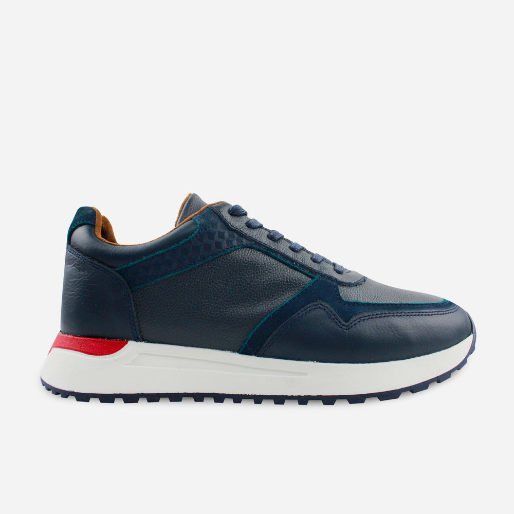 Tenis Sneakers clark de cuero para hombre - Azul