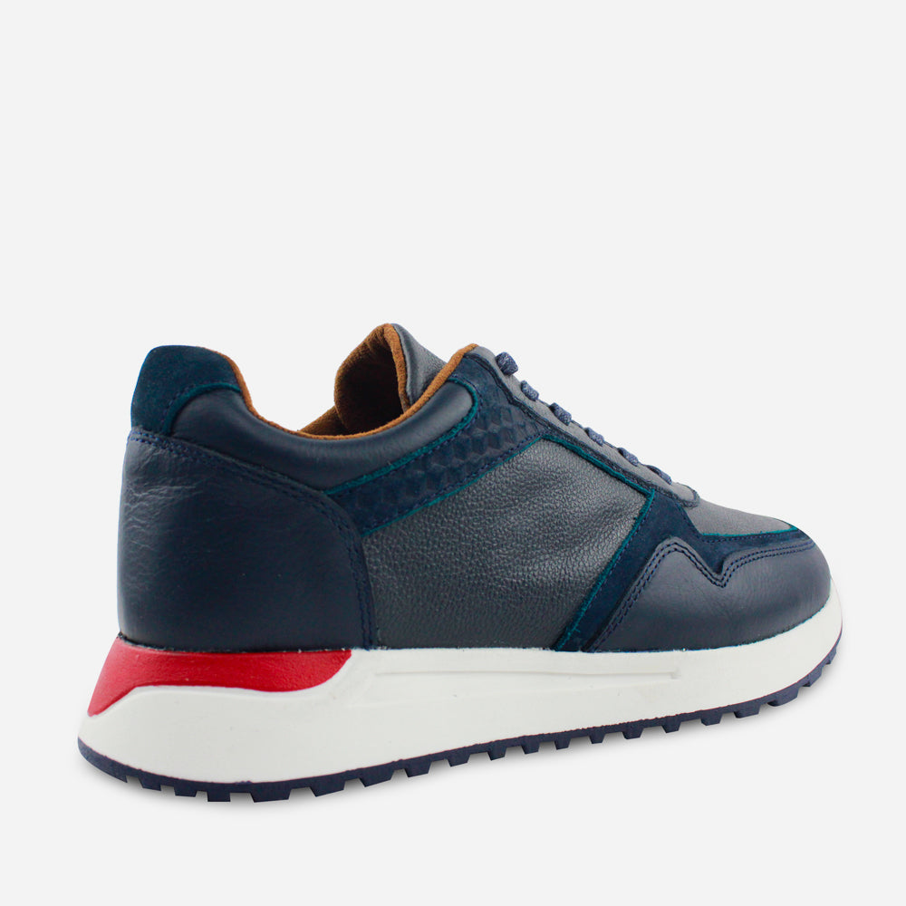 Tenis Sneakers clark de cuero para hombre - Azul