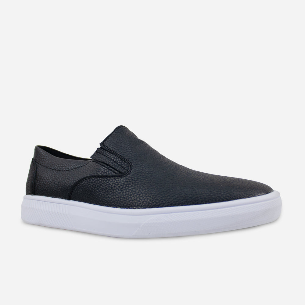 Tenis Sin Cordones ryleigh de sintético para hombre - Negro