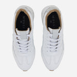 Tenis con plataforma viorica de cuero para hombre - Blanco