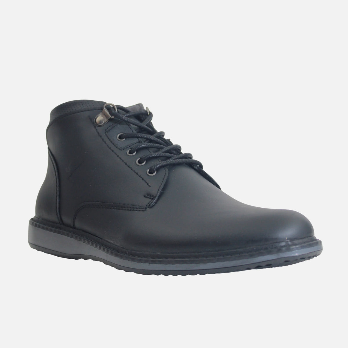 Botin plano russel de sintético para hombre - Negro