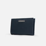 Billetera nev de cuero para mujer - Azul