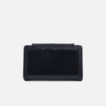 Billetera bianca de cuero para mujer - Negro