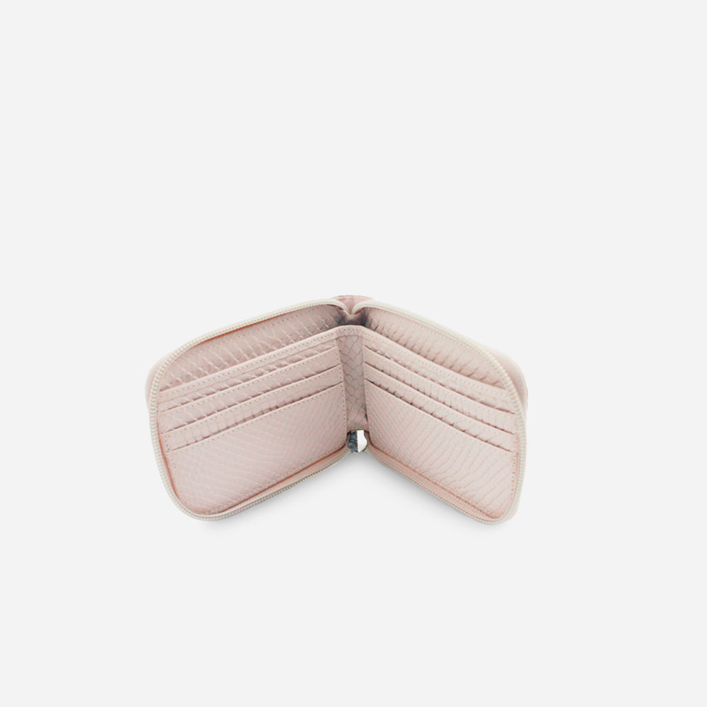 Billetera sabrina de cuero para mujer - Rosado