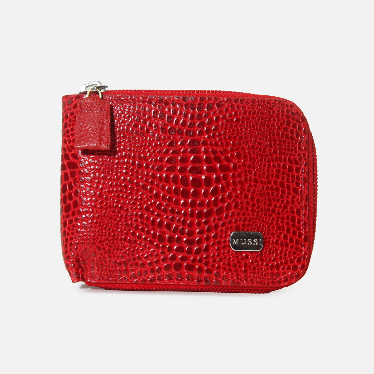 Billetera sabrina de cuero para mujer - Rojo