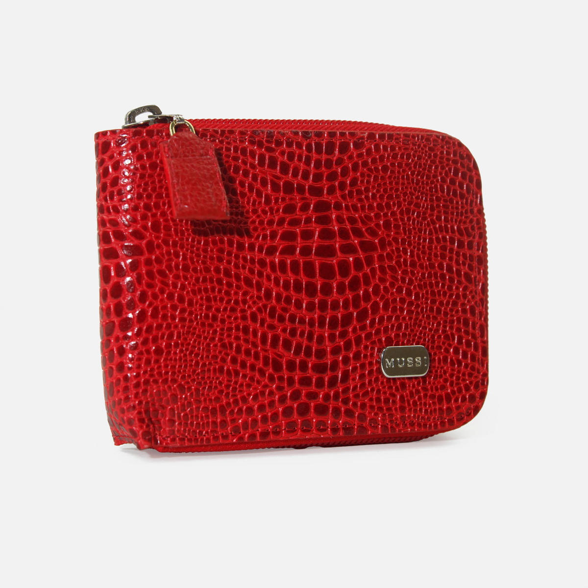 Billetera sabrina de cuero para mujer - Rojo