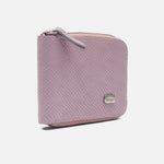 Billetera sabrina de cuero para mujer - Rosado