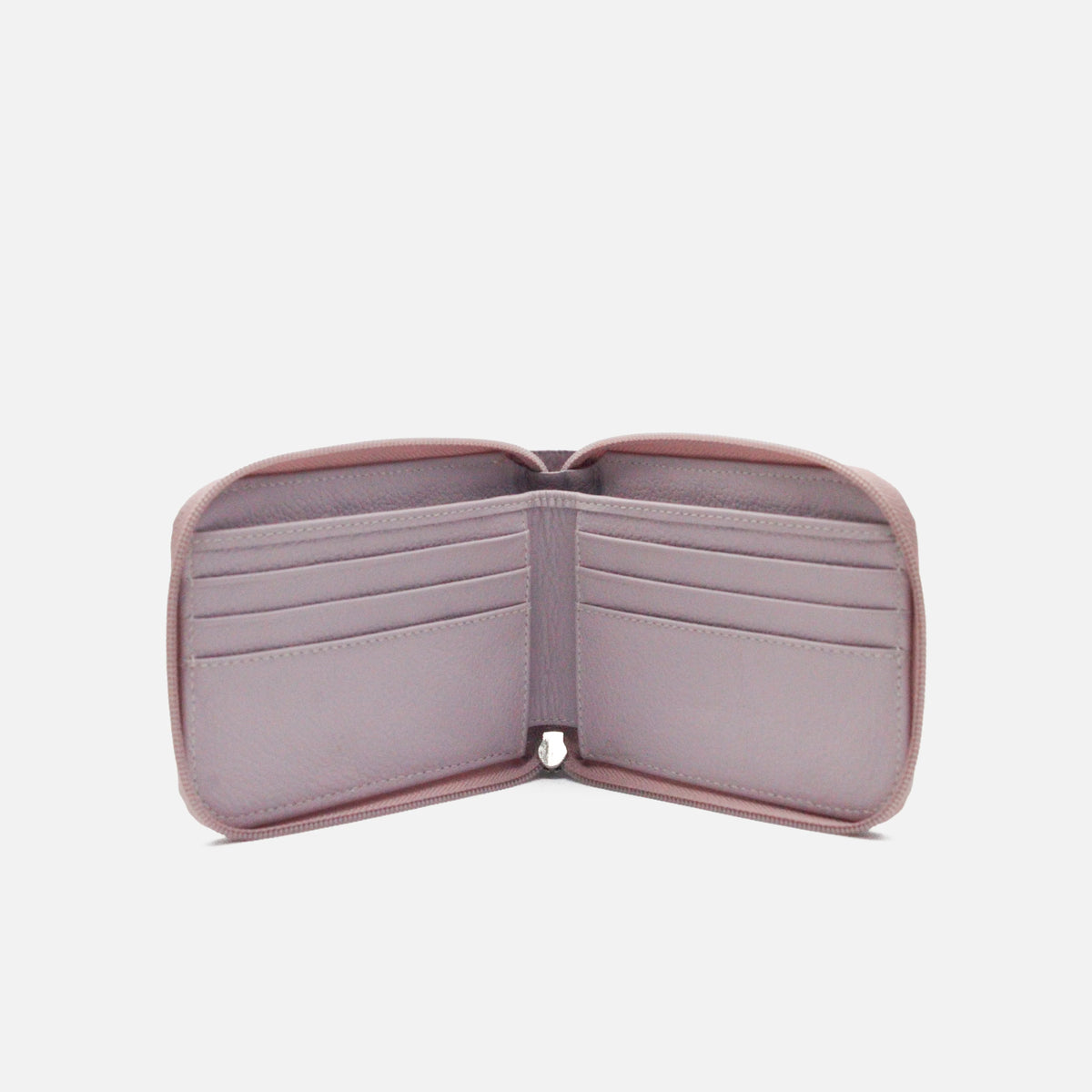 Billetera sabrina de cuero para mujer - Rosado