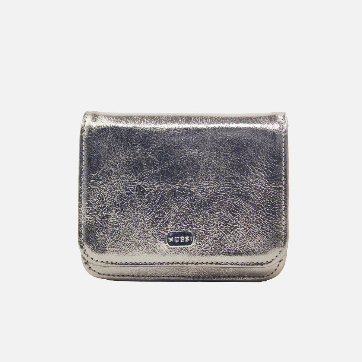 Billetera sira de cuero para mujer - Bronce