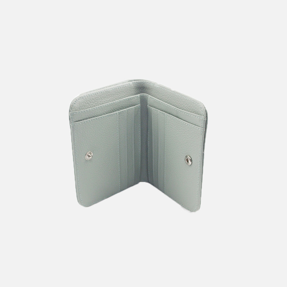 Billetera sira de cuero para mujer - Menta