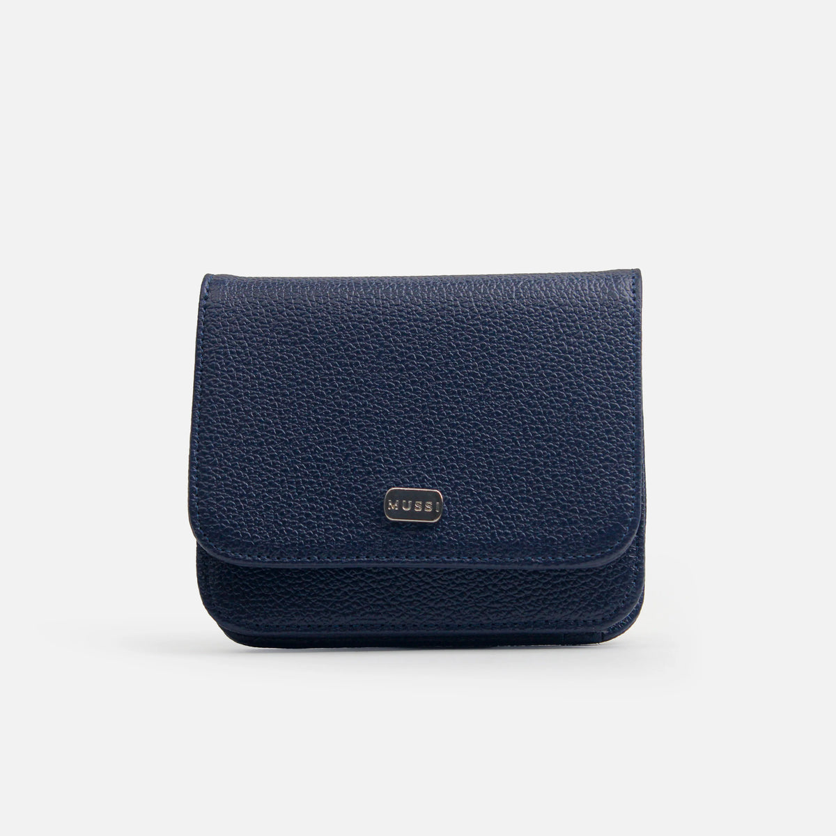 Billetera sira de cuero para mujer - Azul