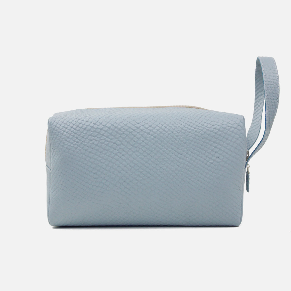 Cosmetiquera primavera de cuero para mujer - Turquesa