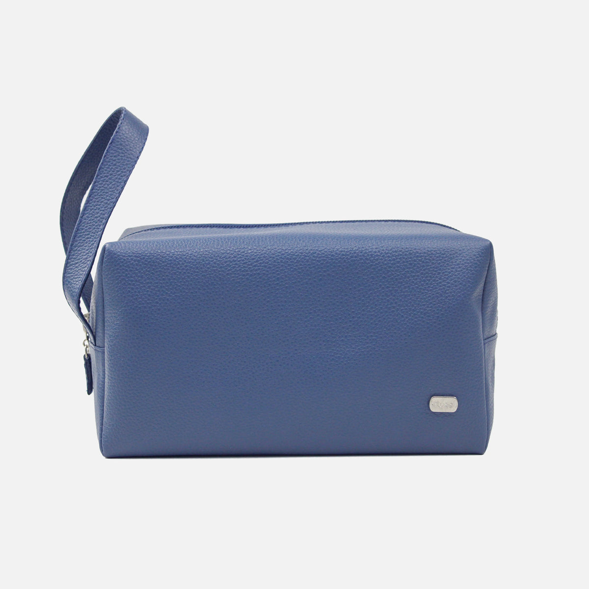 Cosmetiquera primavera de cuero para mujer - Azul