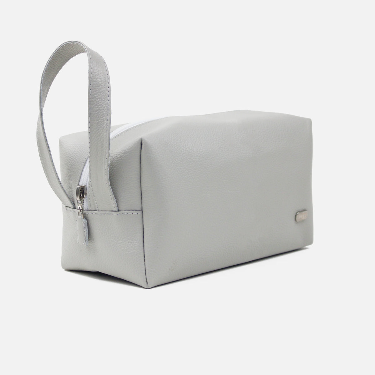 Cosmetiquera primavera de cuero para mujer - Beige