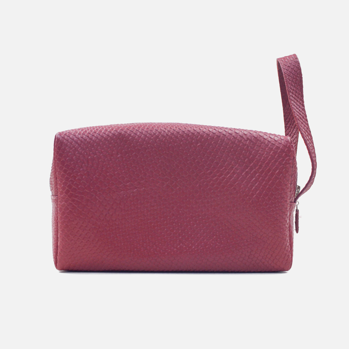 Cosmetiquera primavera de cuero para mujer - Fucsia