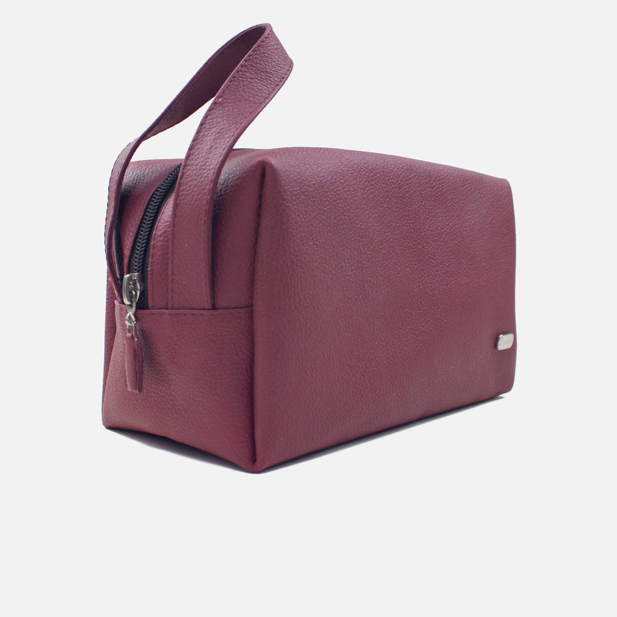 Cosmetiquera primavera de cuero para mujer - Vino