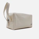 Cosmetiquera primavera de cuero para mujer - Hueso