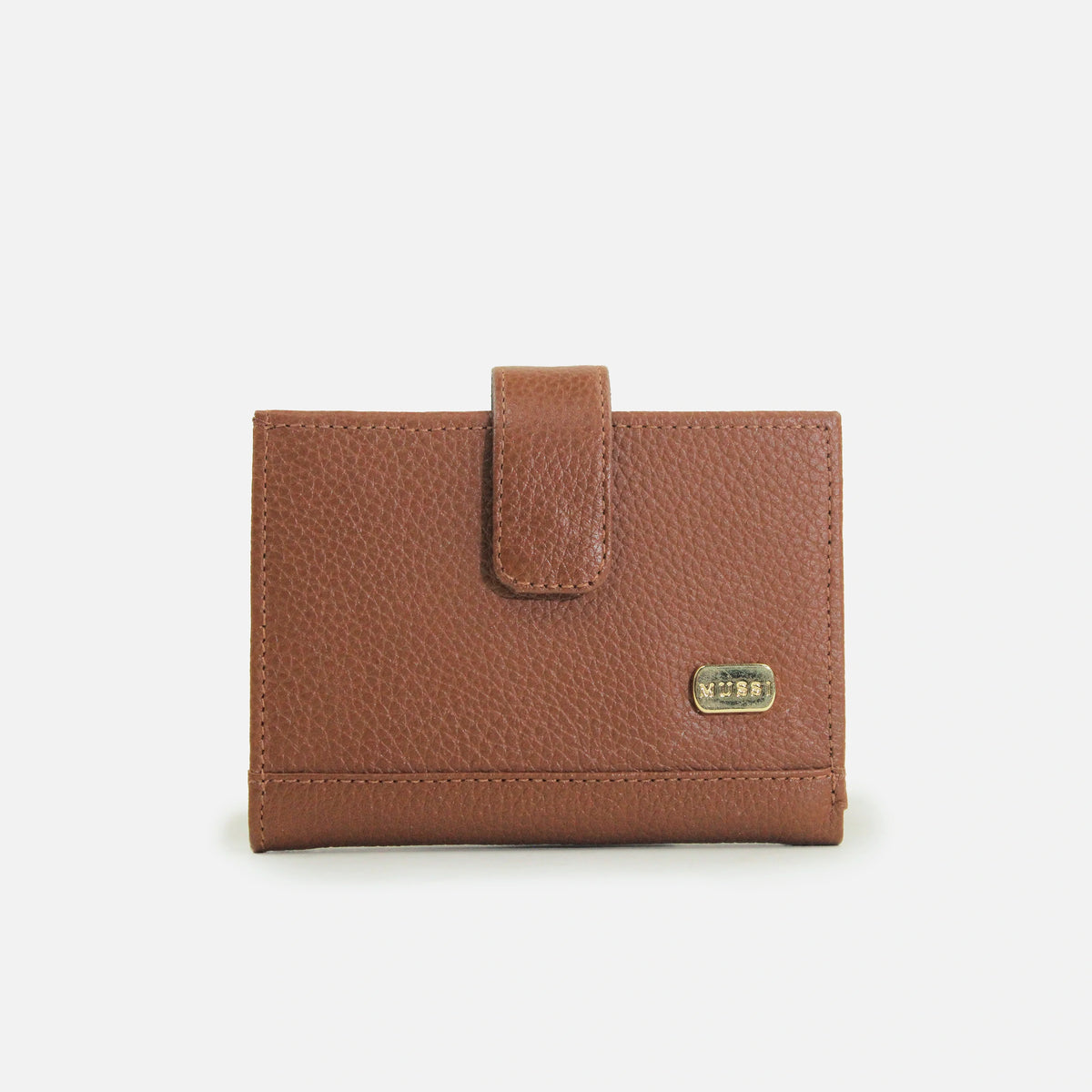 Billetera levana de cuero para mujer - Miel