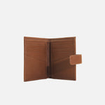 Billetera levana de cuero para mujer - Miel