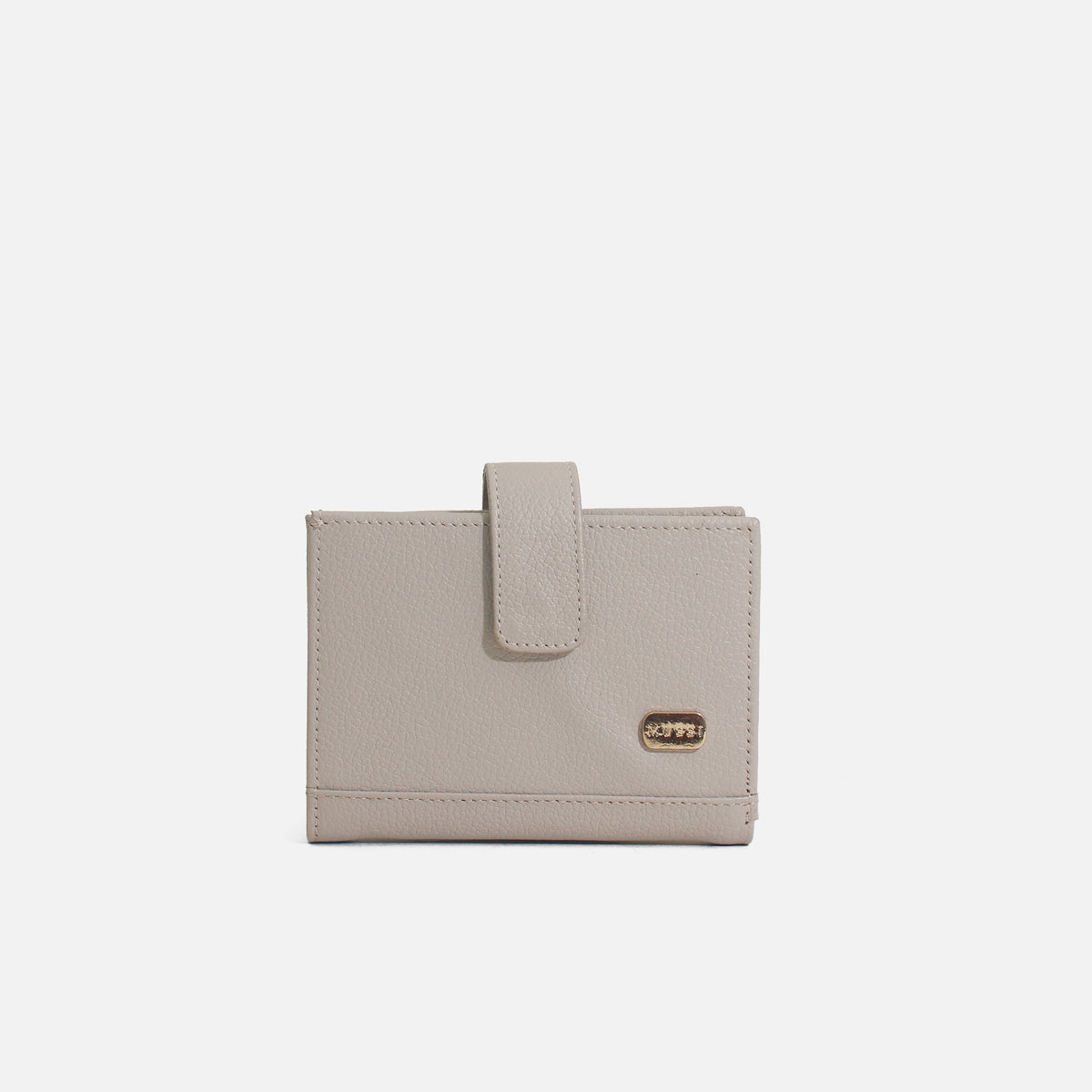 Billetera levana de cuero para mujer - Taupe