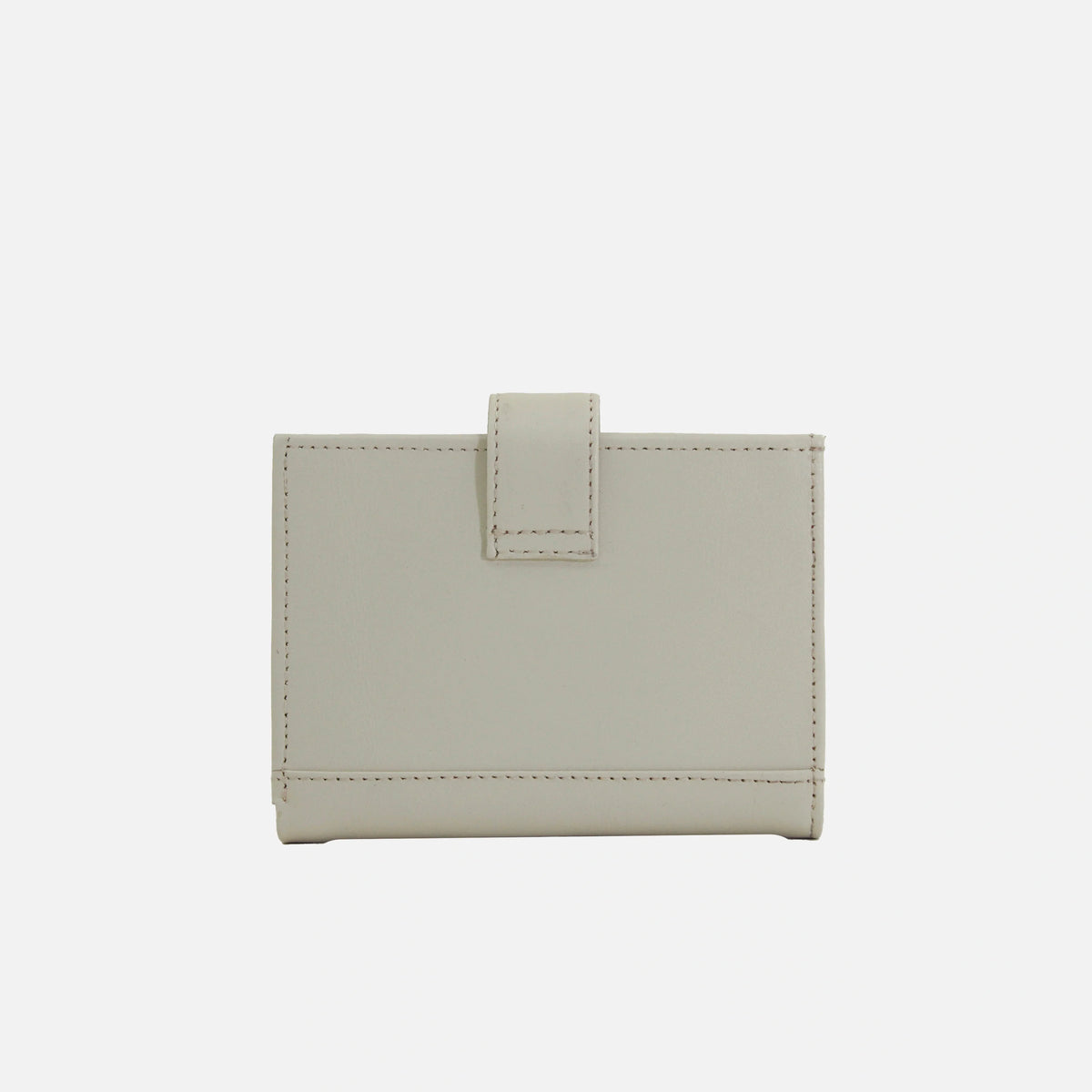 Billetera levana de cuero para mujer - Hueso