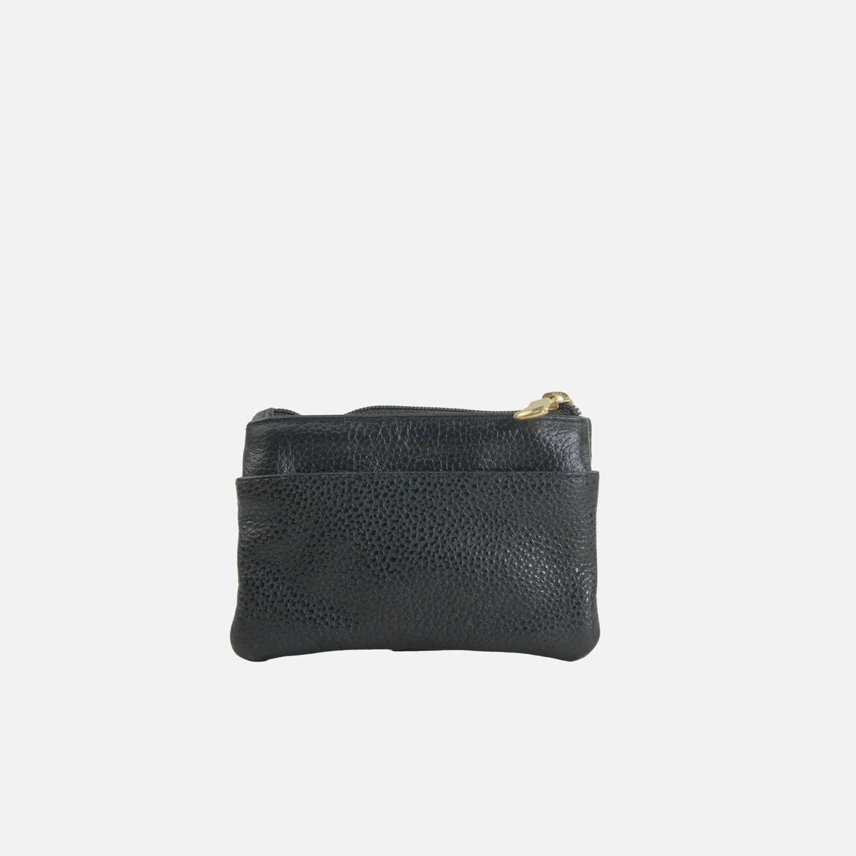 Monedero cabo de cuero para mujer - Negro