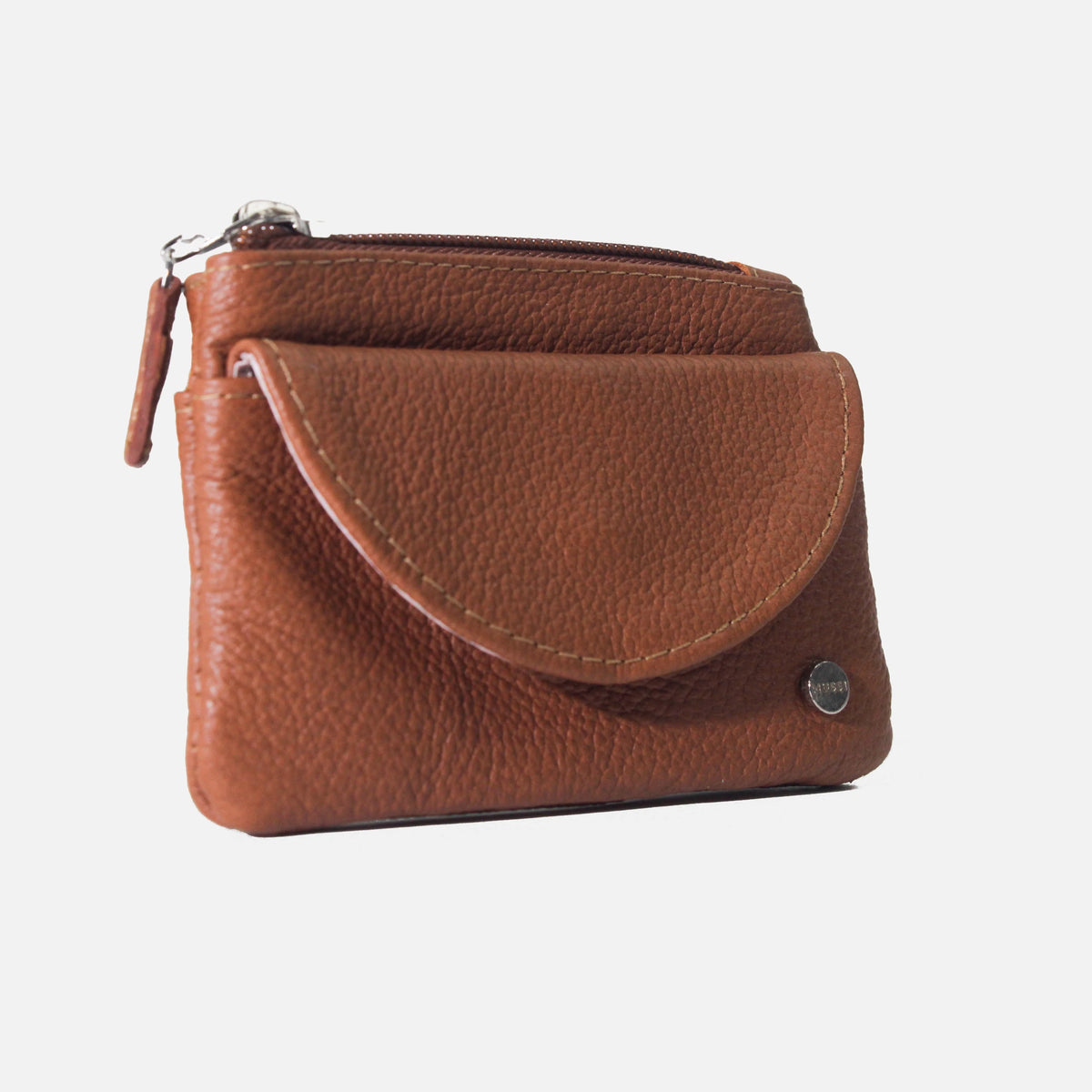 Monedero cabo de cuero para mujer - Miel