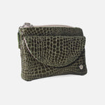 Monedero cabo de cuero para mujer - Verde