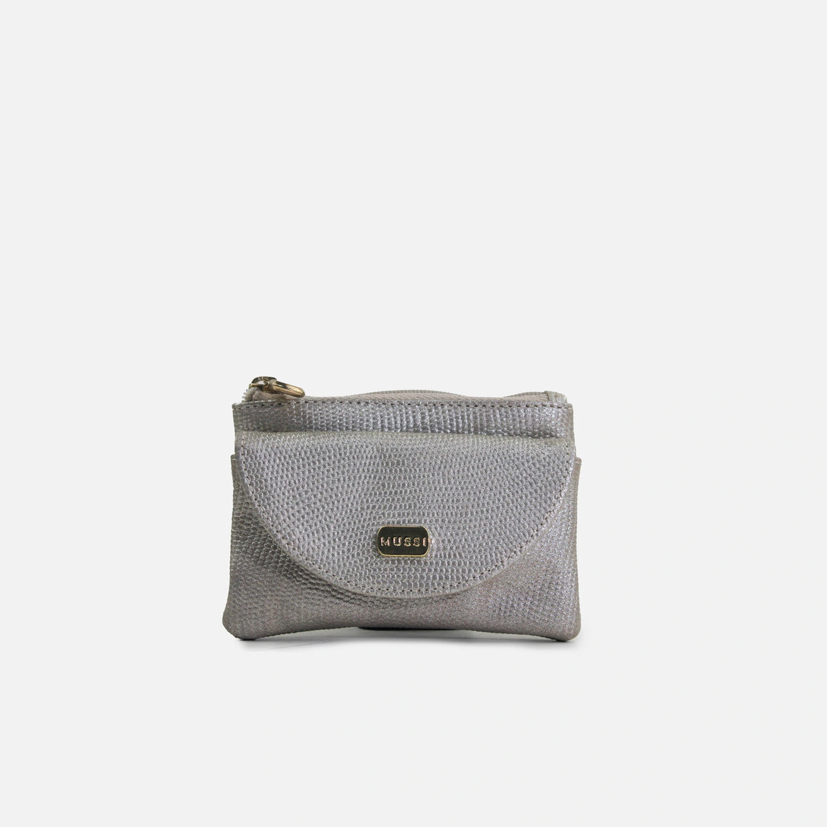 Monedero cabo de cuero para mujer - Oro