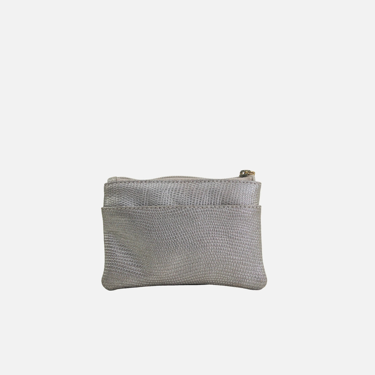 Monedero cabo de cuero para mujer - Oro