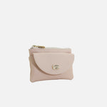 Monedero cabo de cuero para mujer - Nude