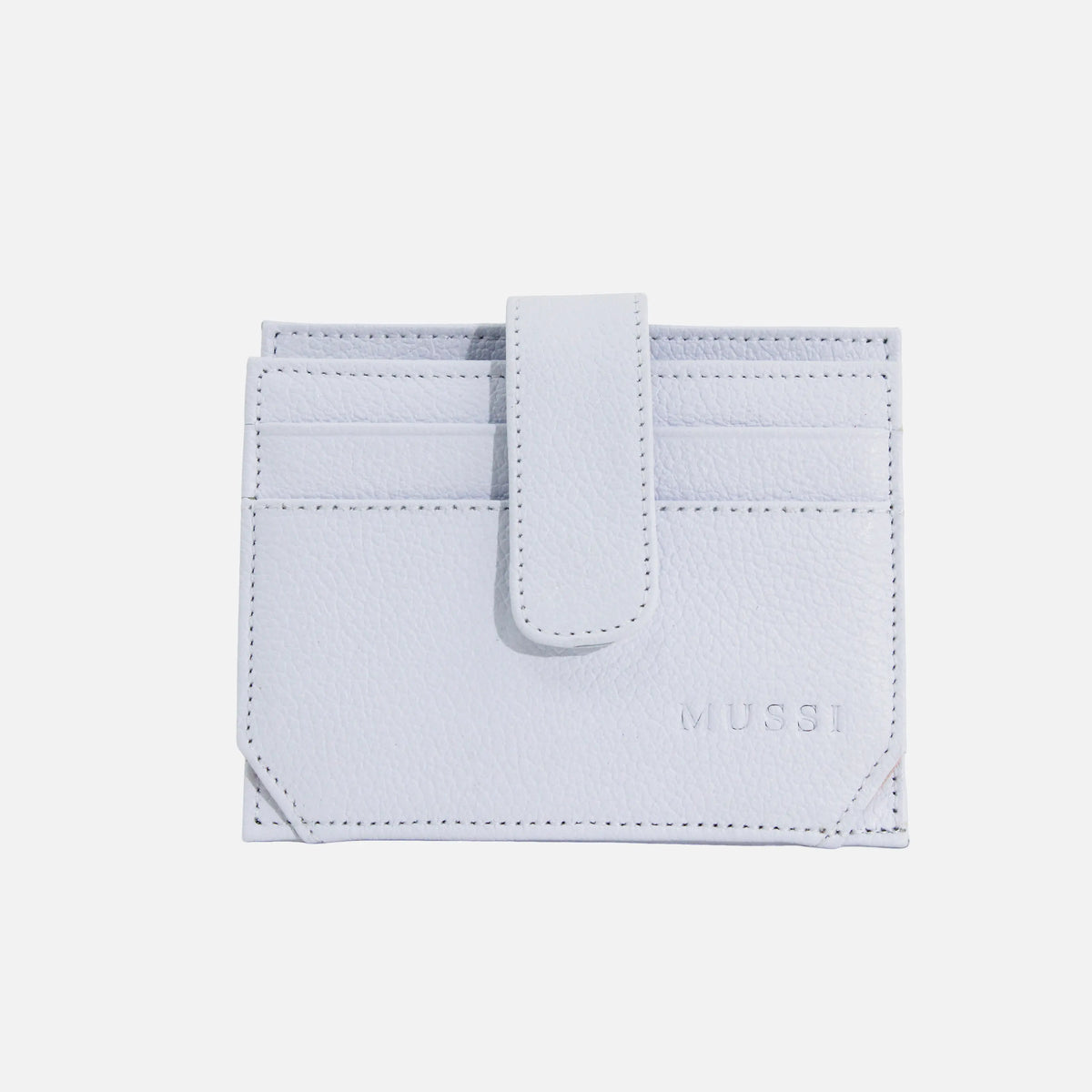 Tarjetero menina de cuero para mujer - Blanco