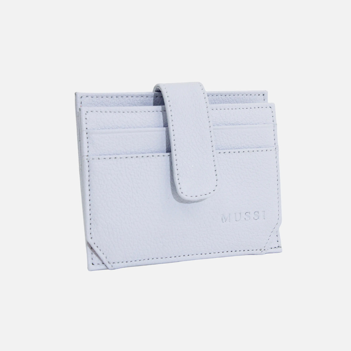 Tarjetero menina de cuero para mujer - Blanco