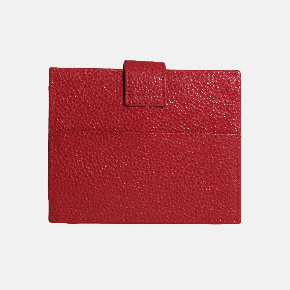 Tarjetero menina de cuero para mujer - Rojo