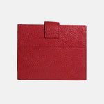 Tarjetero menina de cuero para mujer - Rojo