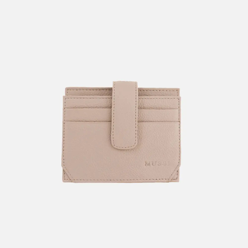 Tarjetero menina de cuero para mujer - Rosado