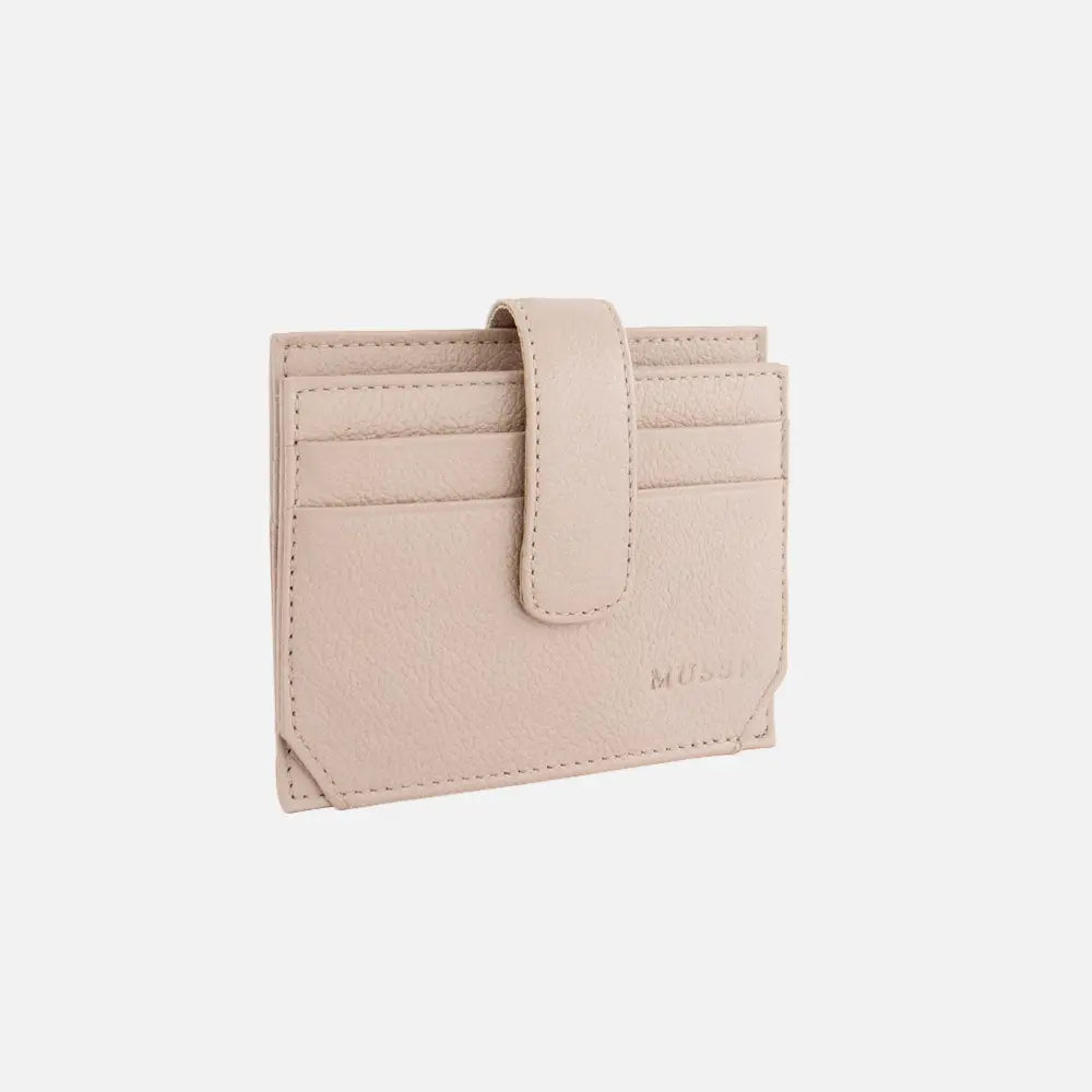 Tarjetero menina de cuero para mujer - Rosado