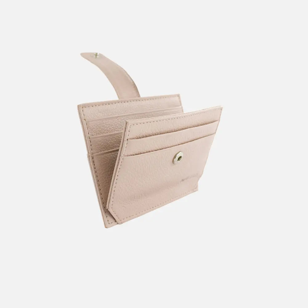 Tarjetero menina de cuero para mujer - Rosado