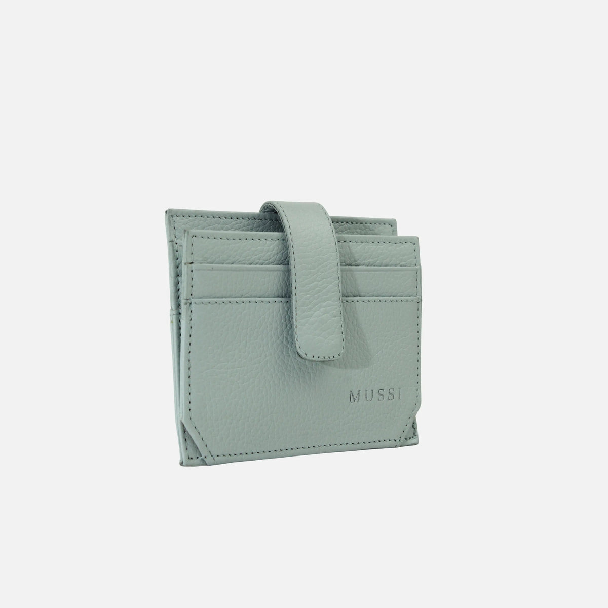 Tarjetero menina de cuero para mujer - Menta