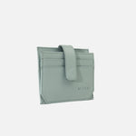 Tarjetero menina de cuero para mujer - Menta