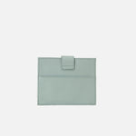 Tarjetero menina de cuero para mujer - Menta