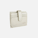 Tarjetero menina de cuero para mujer - Oro