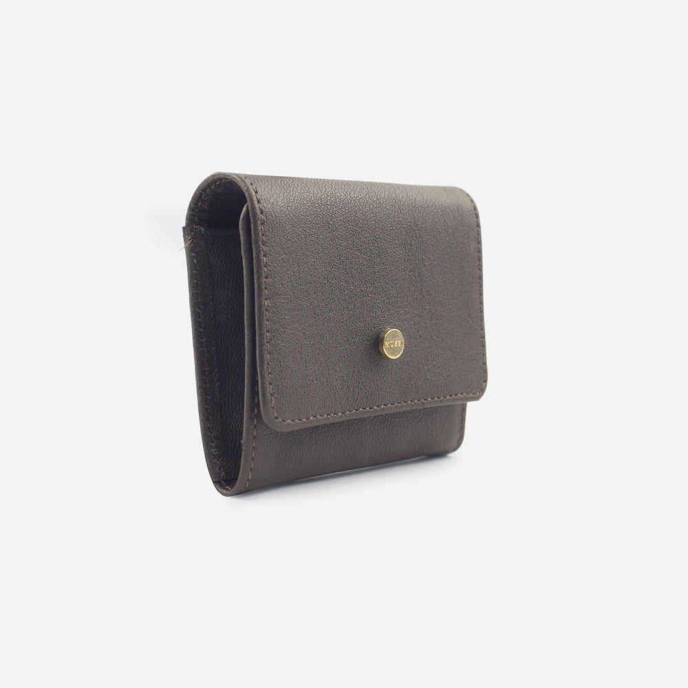 Porta audifonos olivia de cuero para mujer - Café