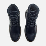 Botin tractorado elian de cuero para hombre - Negro