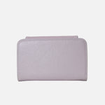 Billetera ambar de cuero para mujer - Morado