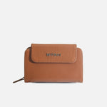 Billetera ambar de cuero para mujer - Brandy