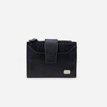 Billetera deneb de cuero para mujer - Negro