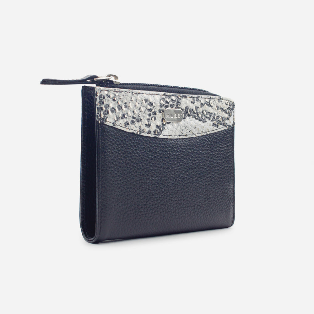 Billetera haru de cuero para mujer - Negro