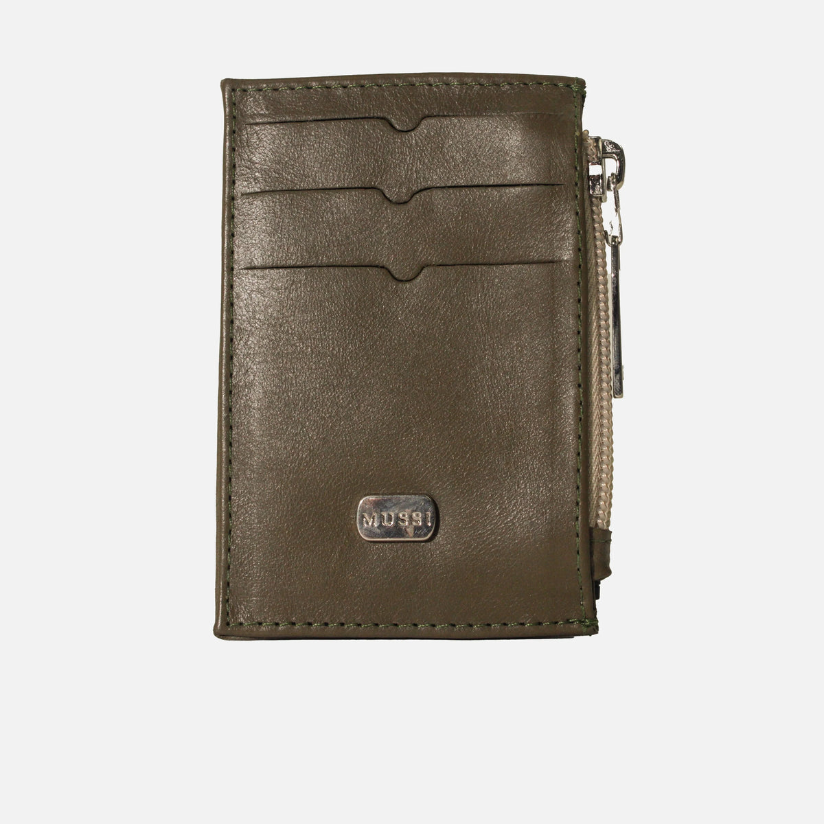 Tarjetero miren de cuero para mujer - Verde